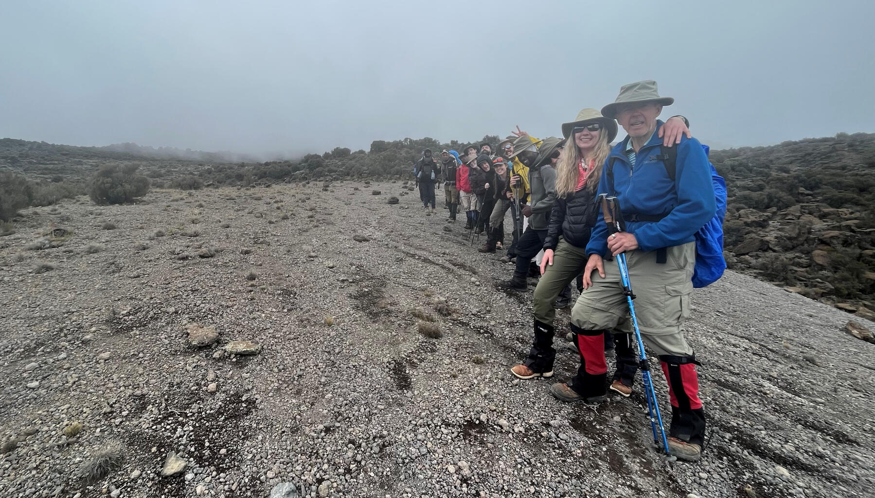 Much of the mountain was experienced one step—and a few feet of trail—at a time.