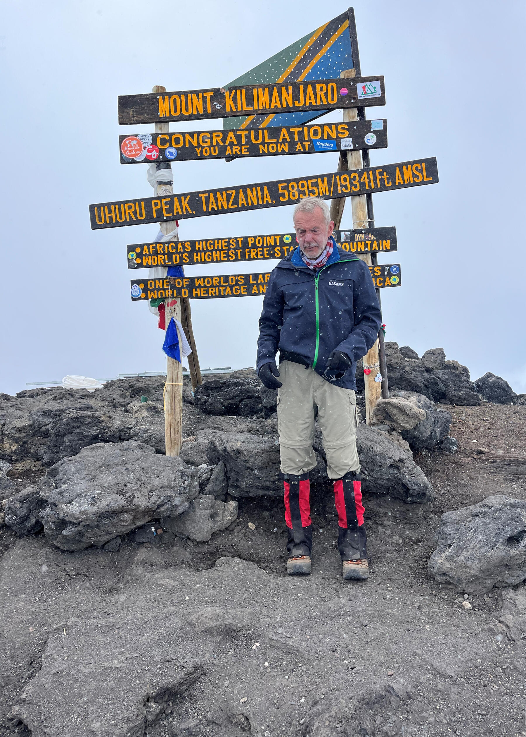 Uhuru Peak, 19,341 feet: the culmination of a lifelong goal