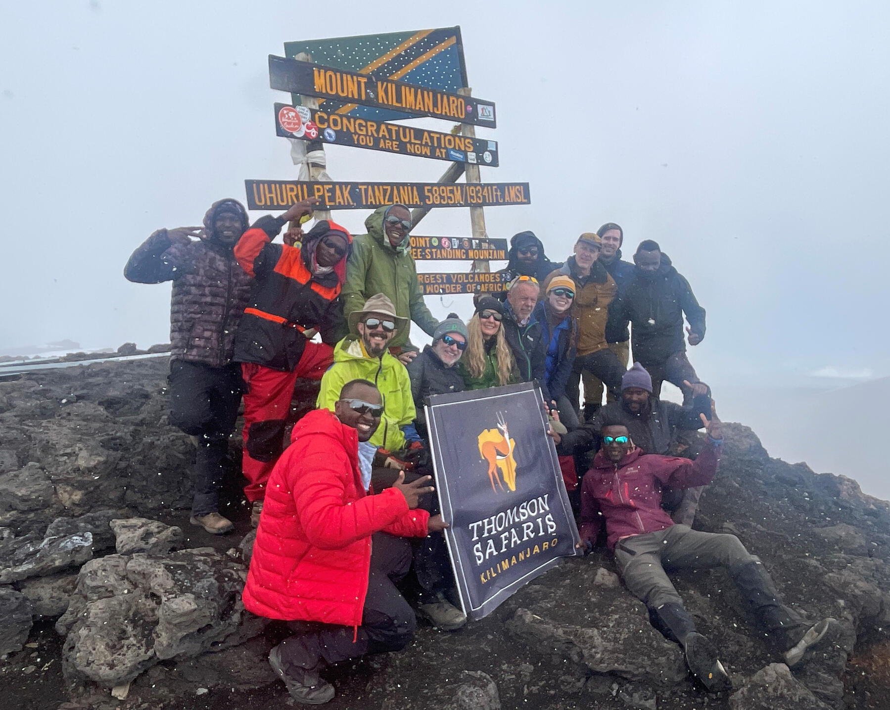 The summit belonged not only to the hikers, but to the guides and support team who made the expedition possible.